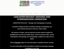 Tablet Screenshot of lancastergeology.com